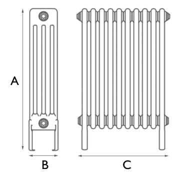 Enderby 4 Column 10 Section 710Mm Measurements