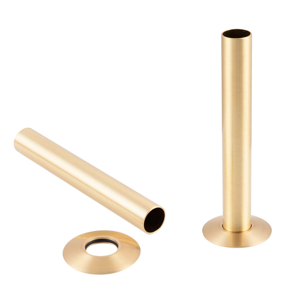 Brushed Brass Pipe Shroud