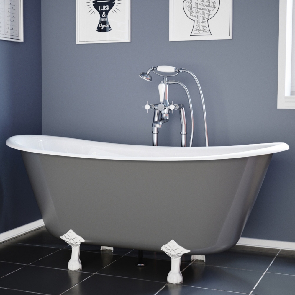 Prior Cast Iron Hurlingham Bath