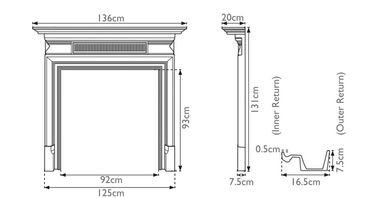 Belgrave Cast Iron Fire Surround Range