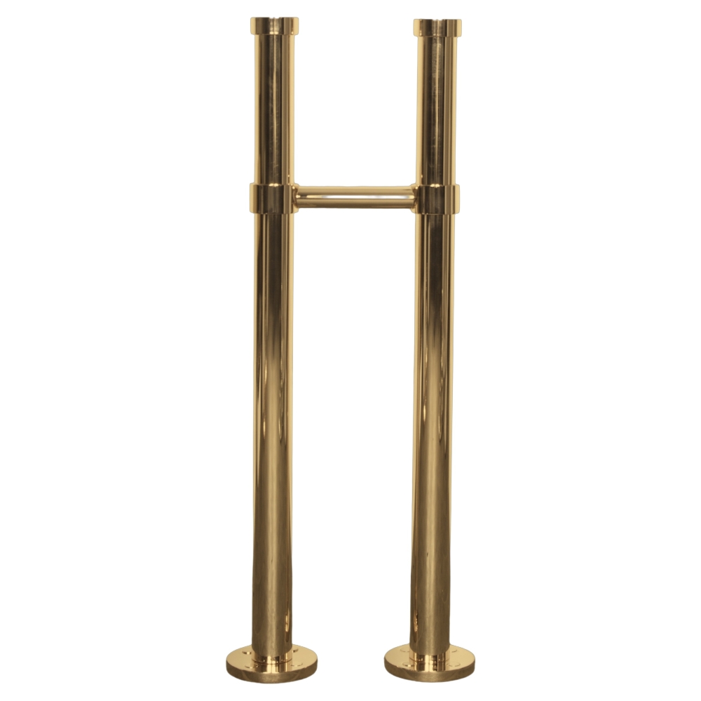 Milton Adjustable Floor Standpipes in Brass