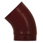 135 degree swept elbow stove pipe red enamel range