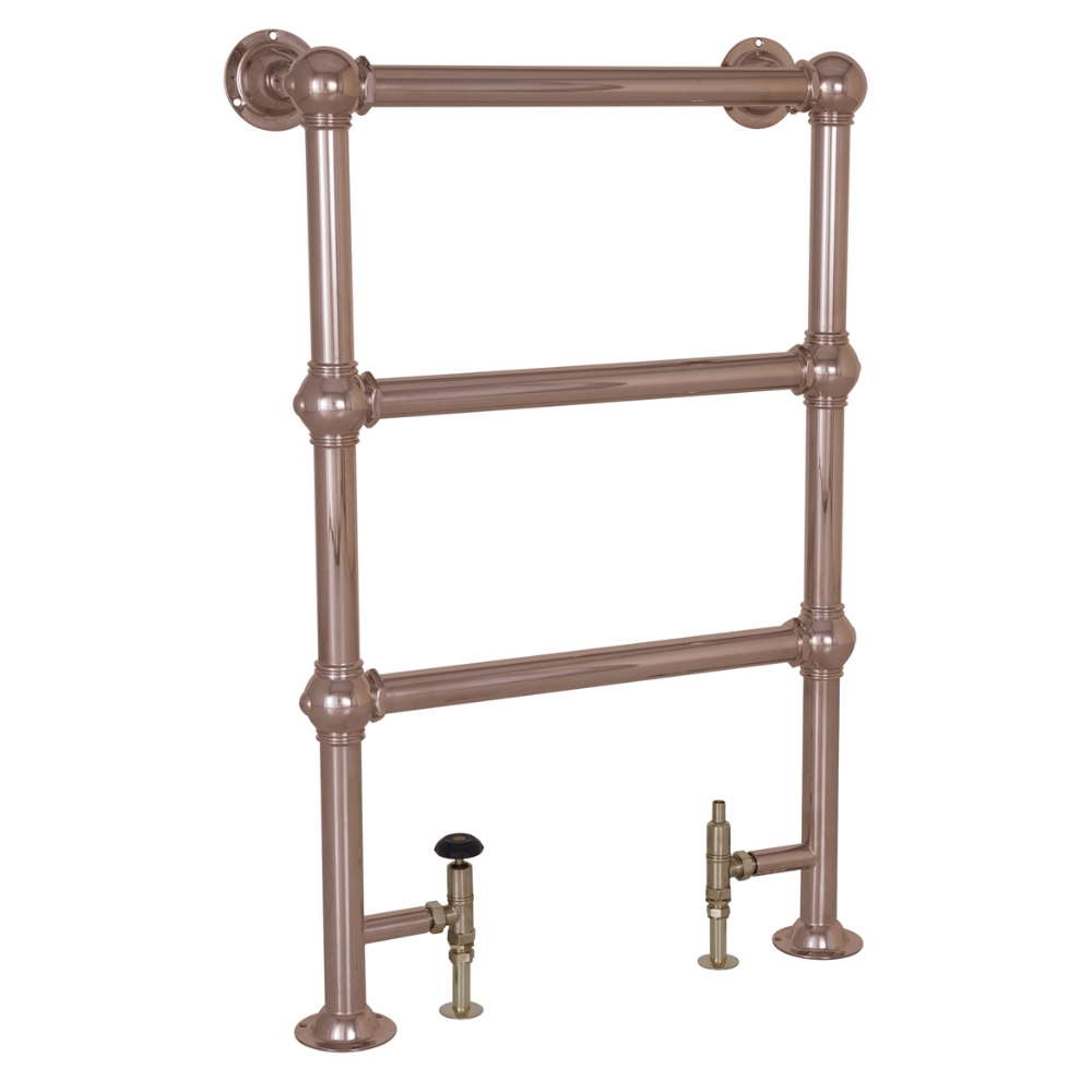 Colossus Steel Floor Mounted Towel Rail Copper 1000mm x 650mm