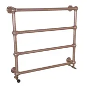 colossus wall mounted towel rail copper 1000x1100mm range