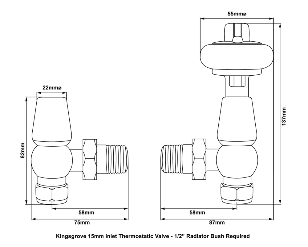 Kingsgrove Thermostatic Valve Technical