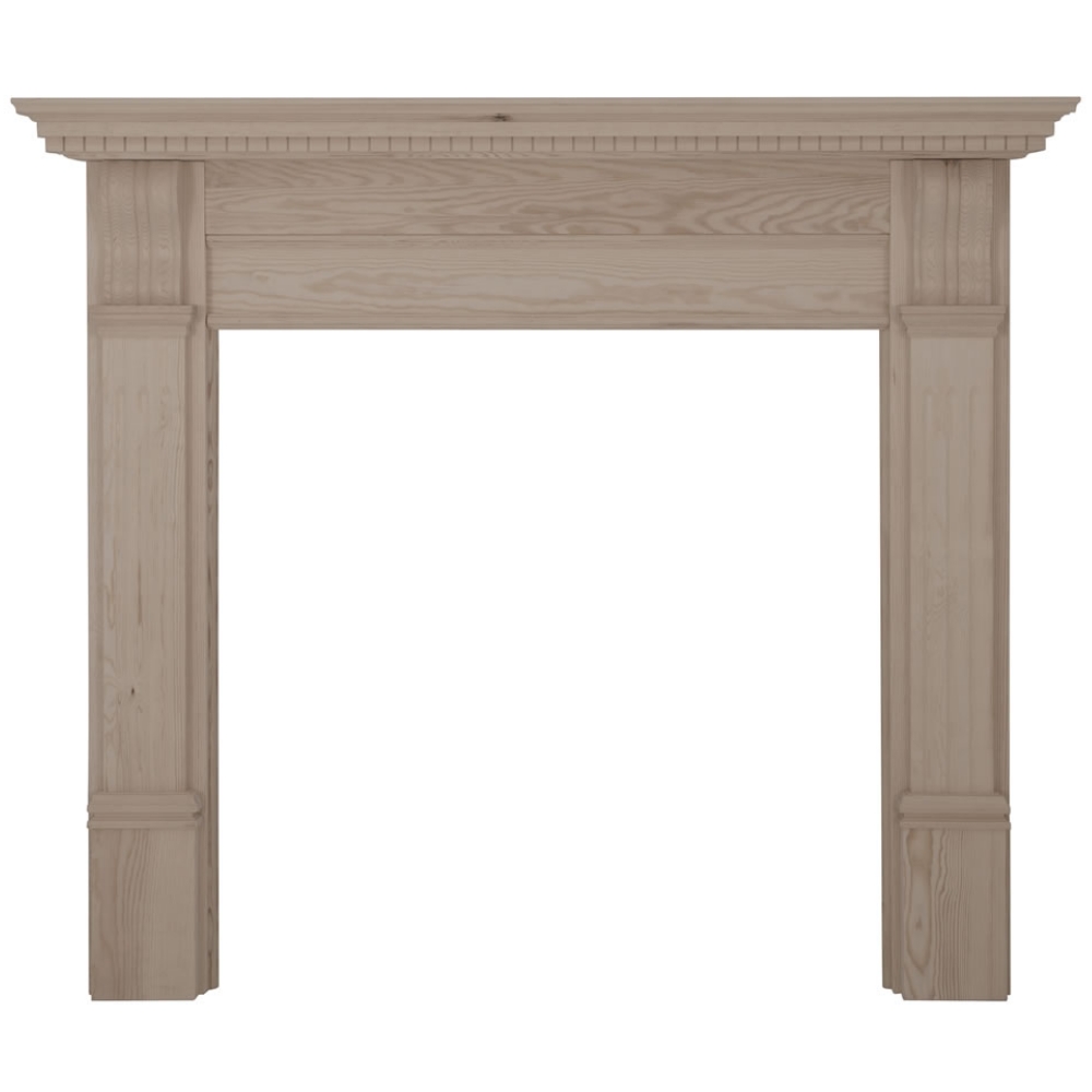 Corbel Unwaxed Solid Pine Fireplace Surround