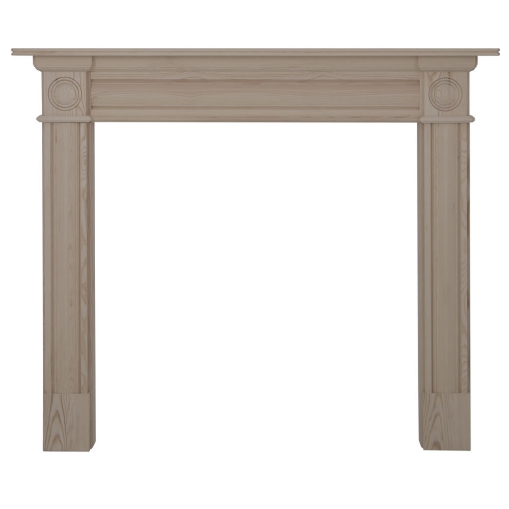 Derry Unwaxed Solid Pine Fireplace Surround