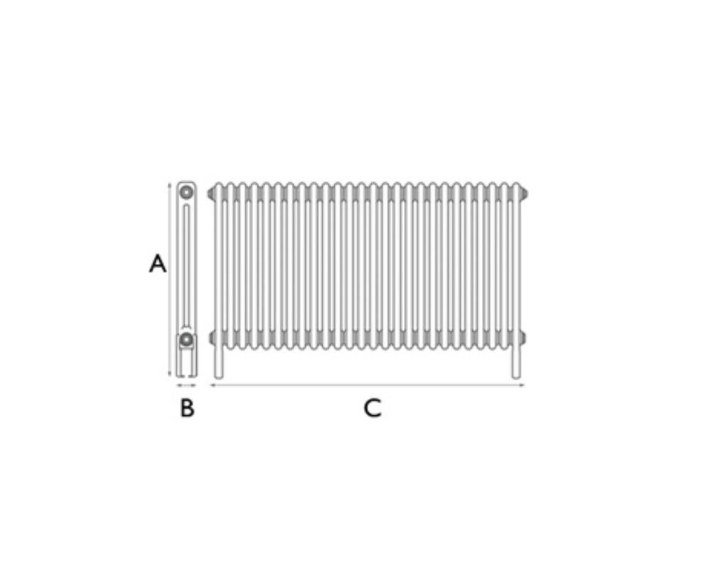 York 2 Column 26 Section 600Mm Line Drawing