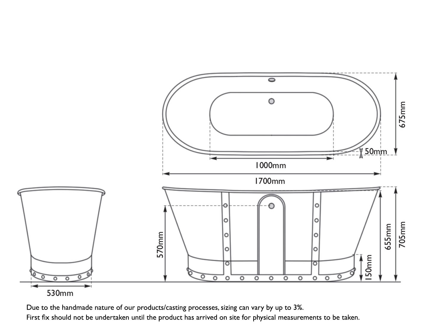 Drayton Bath Measurements